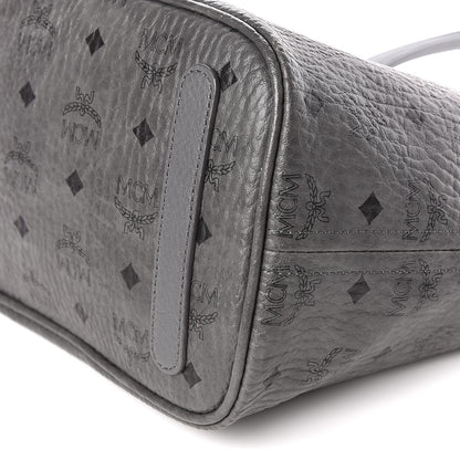 MCM Visetos Medium Liz Reversible Shopper Tote Phantom Grey 14 of 16