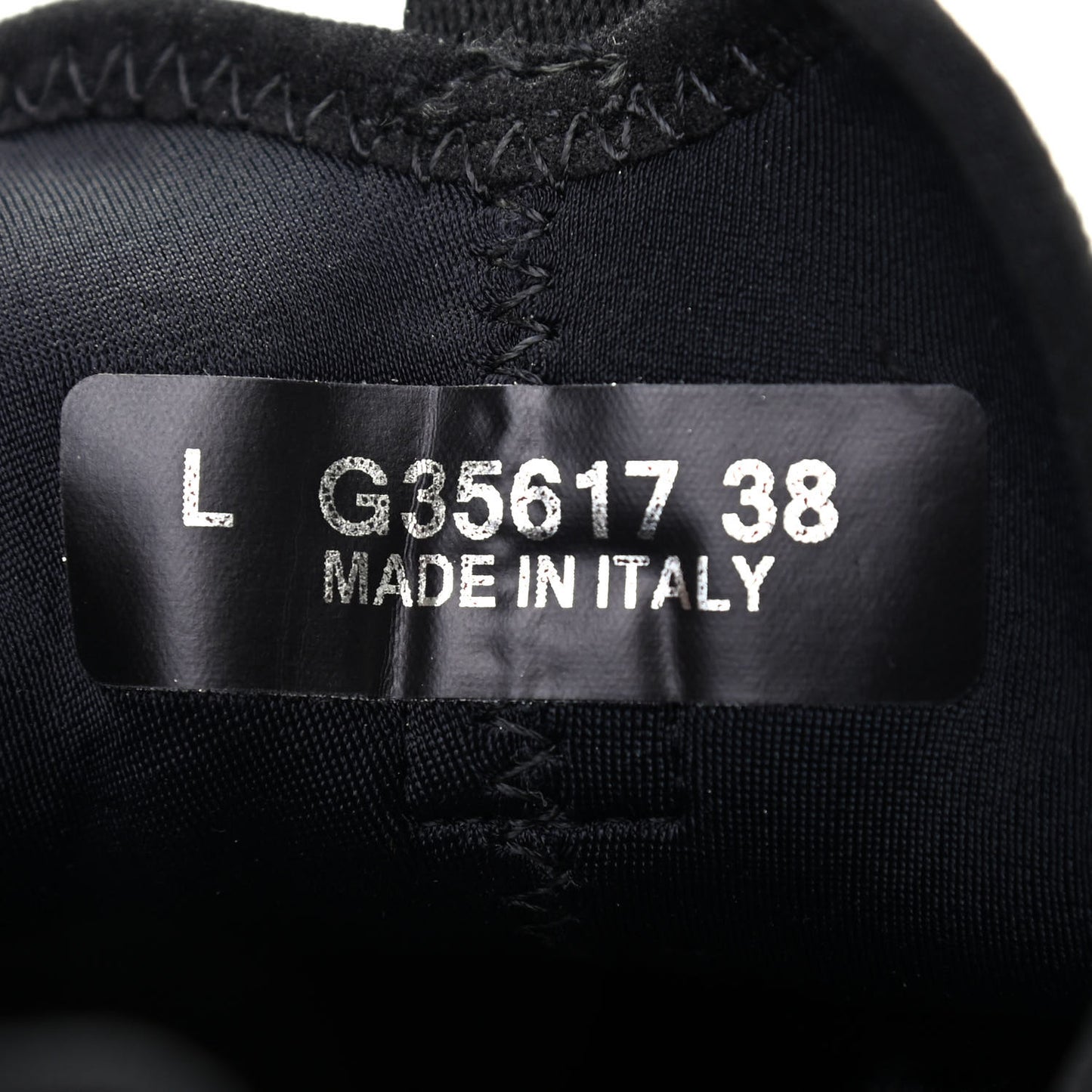 Velvet Calfskin Mixed Fibers CC Sneakers 38 Black