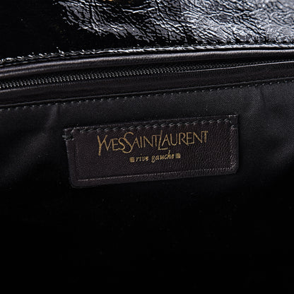 Saint Laurent Patent Tribute Tote Black 8 of 10