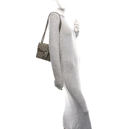 Gucci GG Supreme Monogram Mini Dionysus Shoulder Bag Taupe 2 of 10