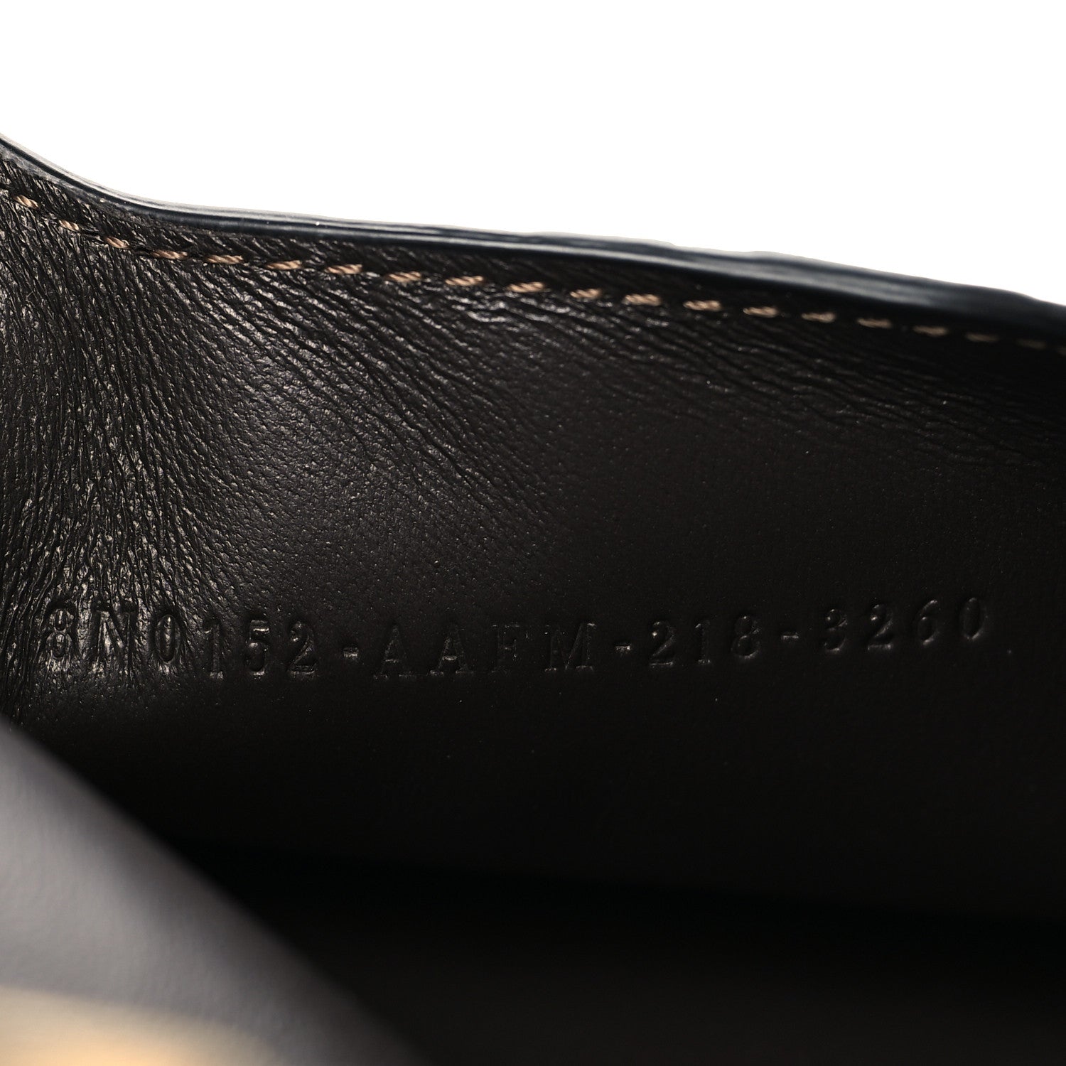 Fendi Vitello Soft F is Fendi Bi-Color FF 1974 Embossed Envelope Pouch Maya Black 7 of 8