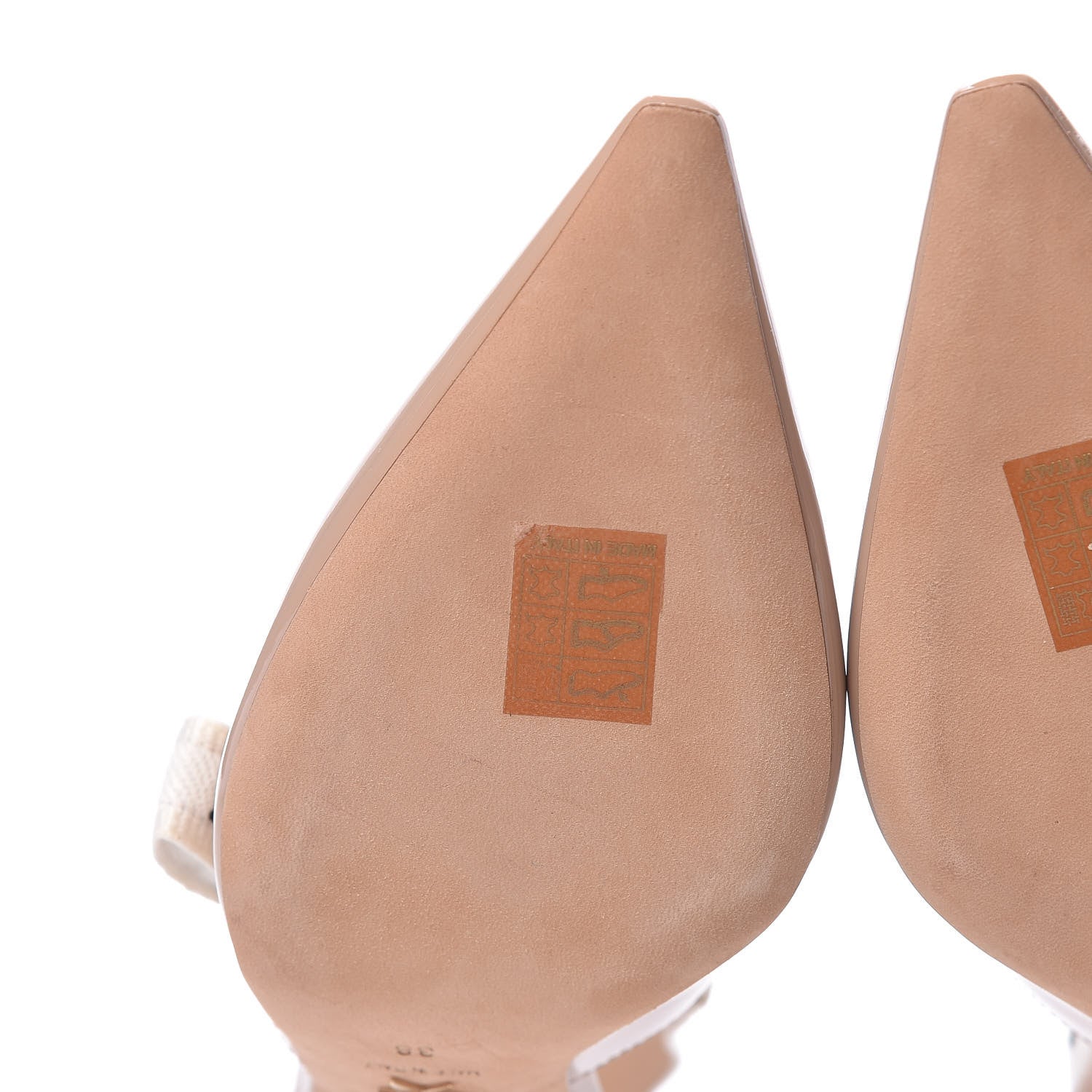 Christian Dior Patent Ribbon J'Adior Slingback 65mm Pumps 38 Nude 9 of 11