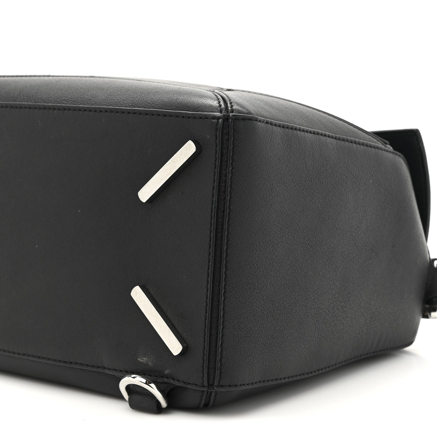Calfskin Medium Puzzle Edge Bag Black