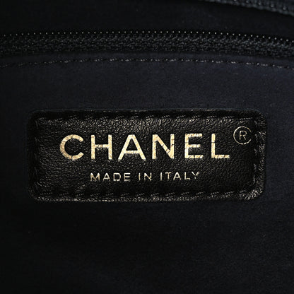 Chanel Calfskin Stitched Small Paris Rome Drawstring CC Bag White 6 of 11