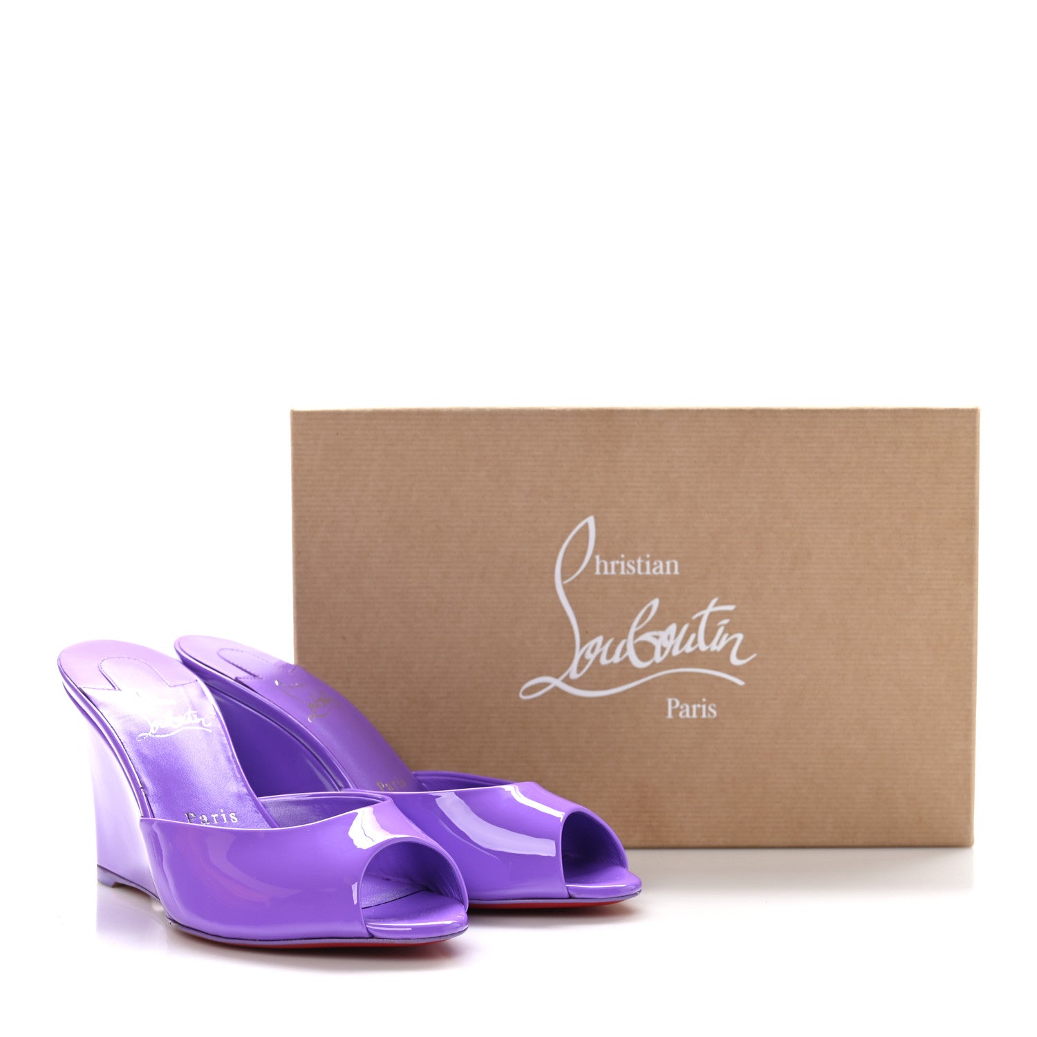 Christian Louboutin Patent Me Dolly Zeppa 85 Sandals 36 Frou Frou 8 of 8