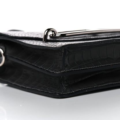 Hermes Matte Alligator Mini Sac Roulis Graphite 8 of 14