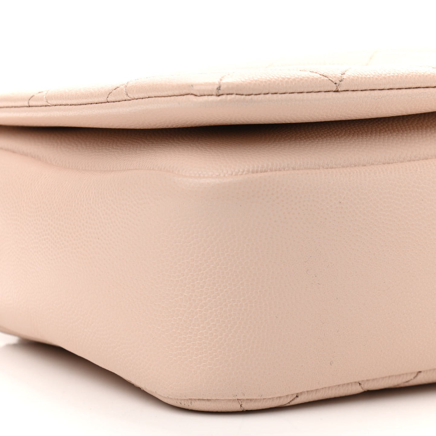 Caviar Quilted Medium Fashion Therapy Flap Beige