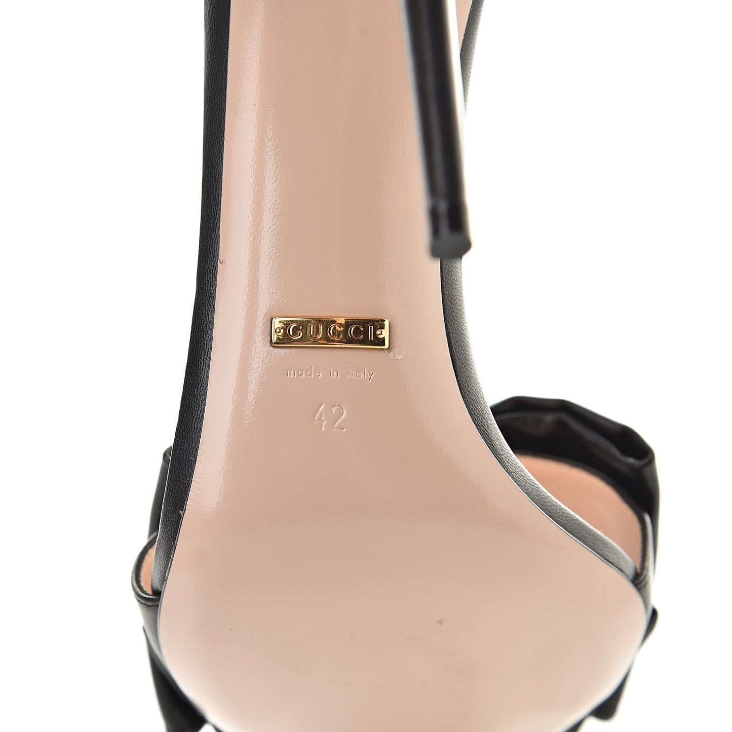 Nappa Ilse Pleated Bow Sandals 42 Black