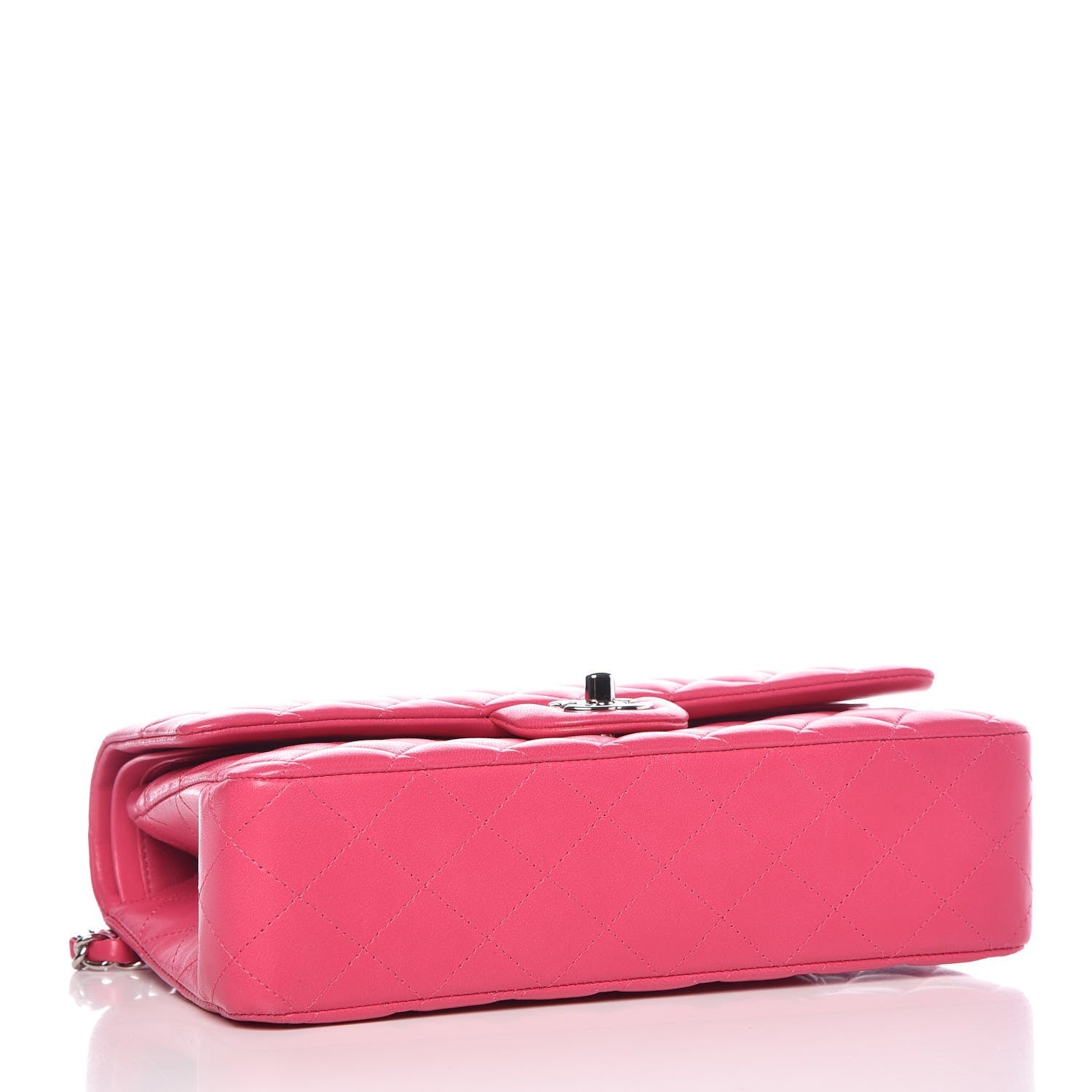 Chanel Lambskin Quilted Medium Double Flap Fuchsia 5 of 9