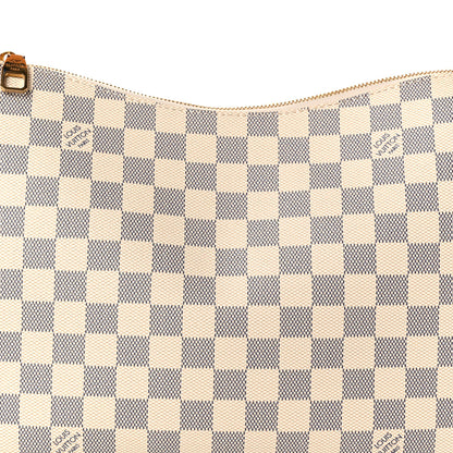 Louis Vuitton Damier Azur Slouchy PM Rose Ballerine 7 of 9