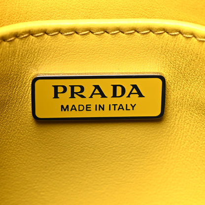 Prada Spazzolato Cleo Flap Shoulder Bag Sole Black 7 of 11