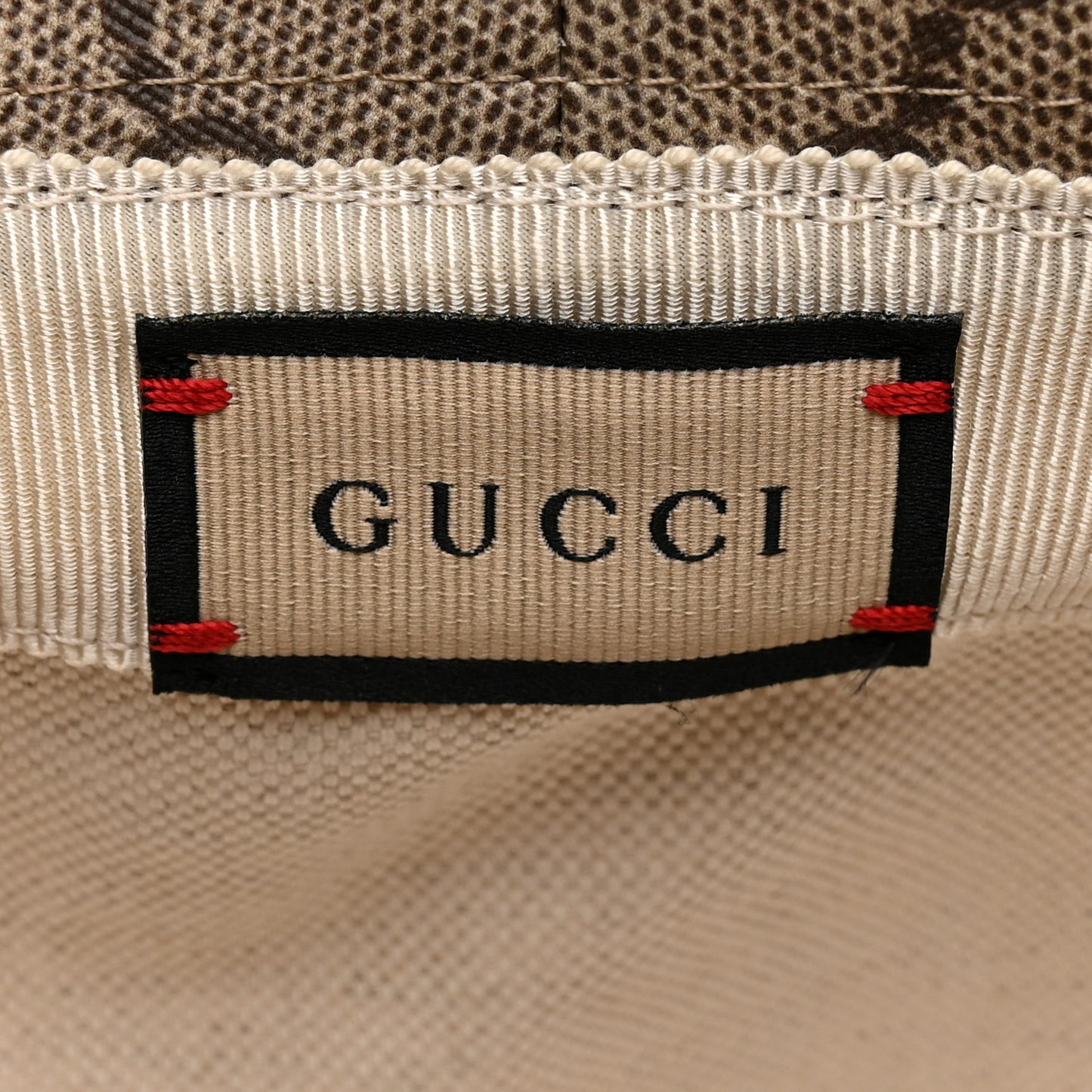 GG Supreme Monogram Azalea Calfskin Dusty Carnation Retro Interlocking G Bucket Hat M Beige Ebony Multicolor