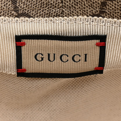Gucci GG Supreme Monogram Azalea Calfskin Dusty Carnation Retro Interlocking G Bucket Hat M Beige Ebony Multicolor 8 of 9