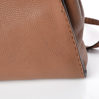 Fendi Cuoio Romano Selleria Bi-Color Medium Peekaboo Iconic Satchel Mou Deserto 13 of 15