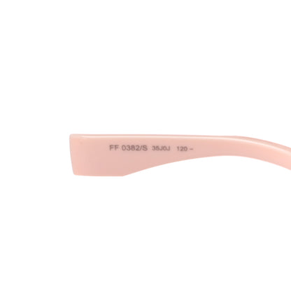 Fendi Mirrored Crystal Embellished FFreedom Shield Sunglasses FF 0382/S Pink 6 of 7
