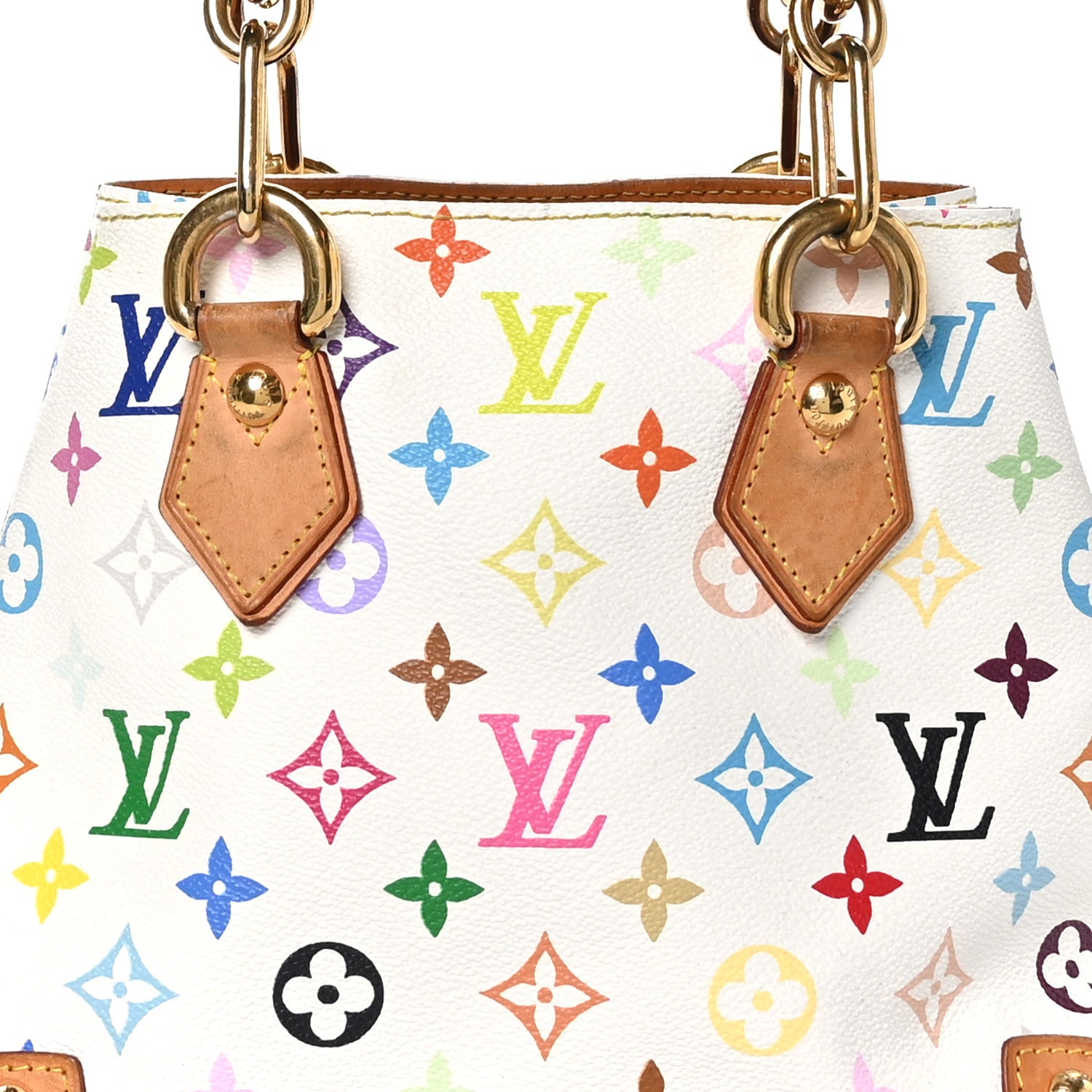 Louis Vuitton Monogram Multicolor Audra White 5 of 14
