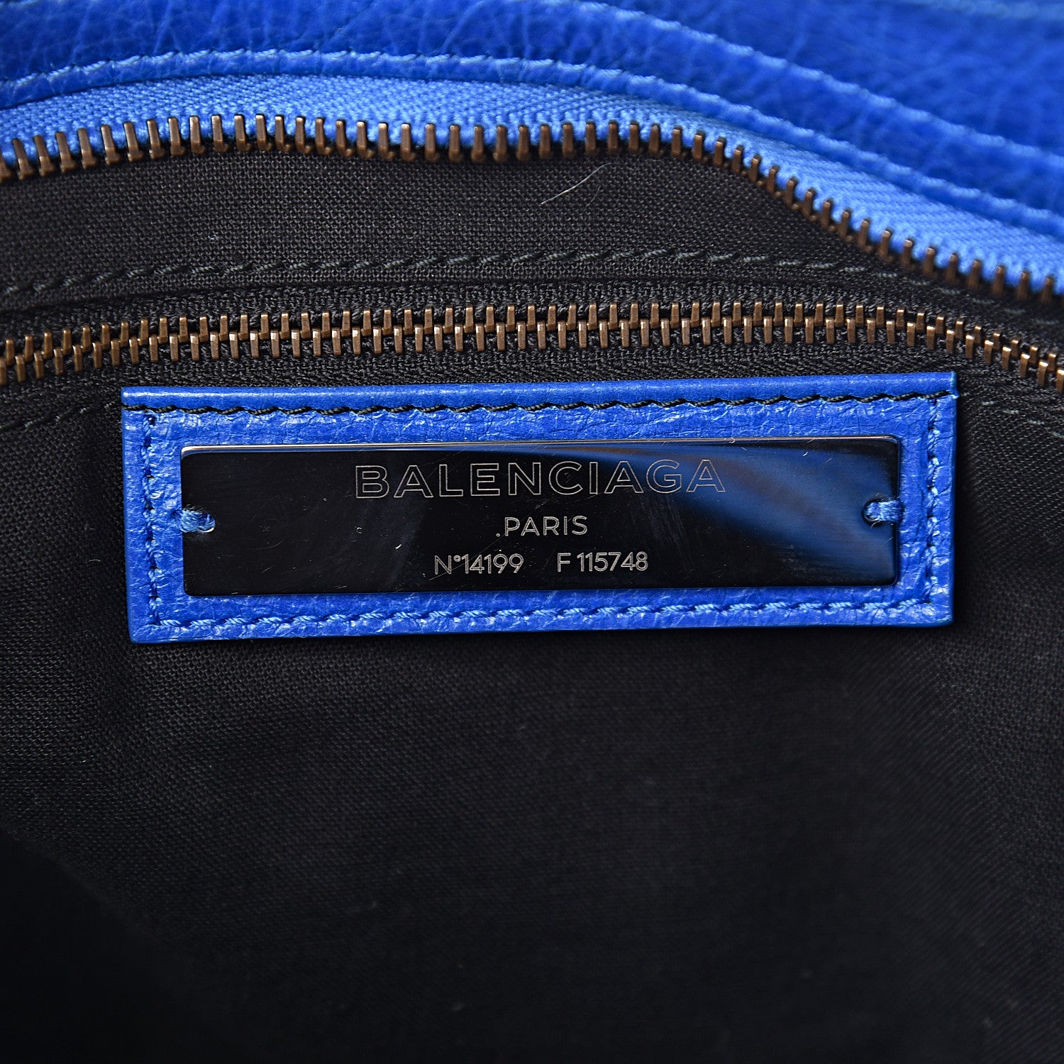 Balenciaga Agneau Classic Hardware City Bleu Lazuli 6 of 10