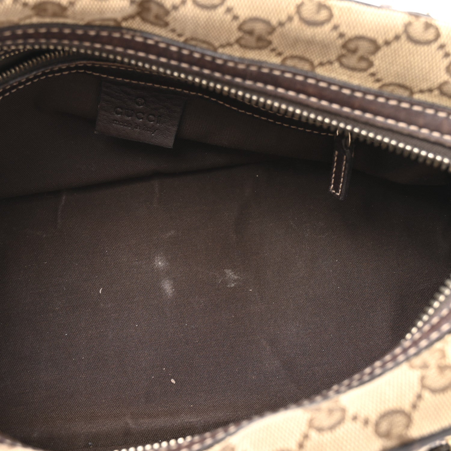 Gucci Monogram Medium Wave Boston Dark Brown 12 of 18