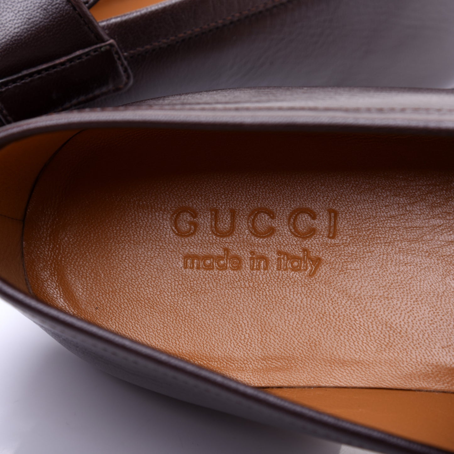 Goatskin Mens GG Loafers 9.5 Cocoa