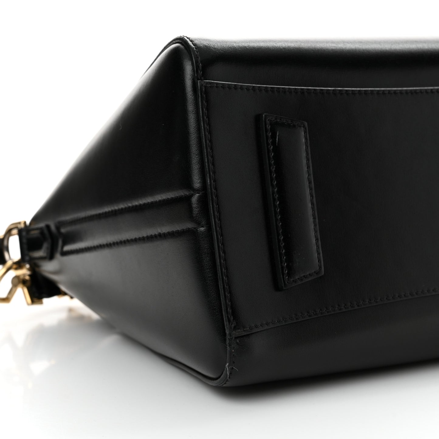Shiny Lord Calfskin Small Antigona Black