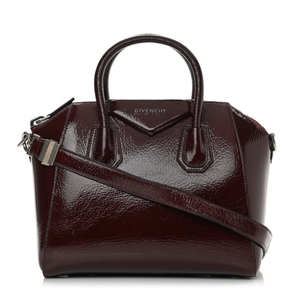 Givenchy Crinkled Patent Calfskin Small Antigona Aubergine 1 of 11