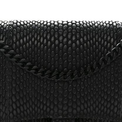 Balenciaga Cobra Embossed Monochrome Hourglass Chain Bag Black 7 of 11