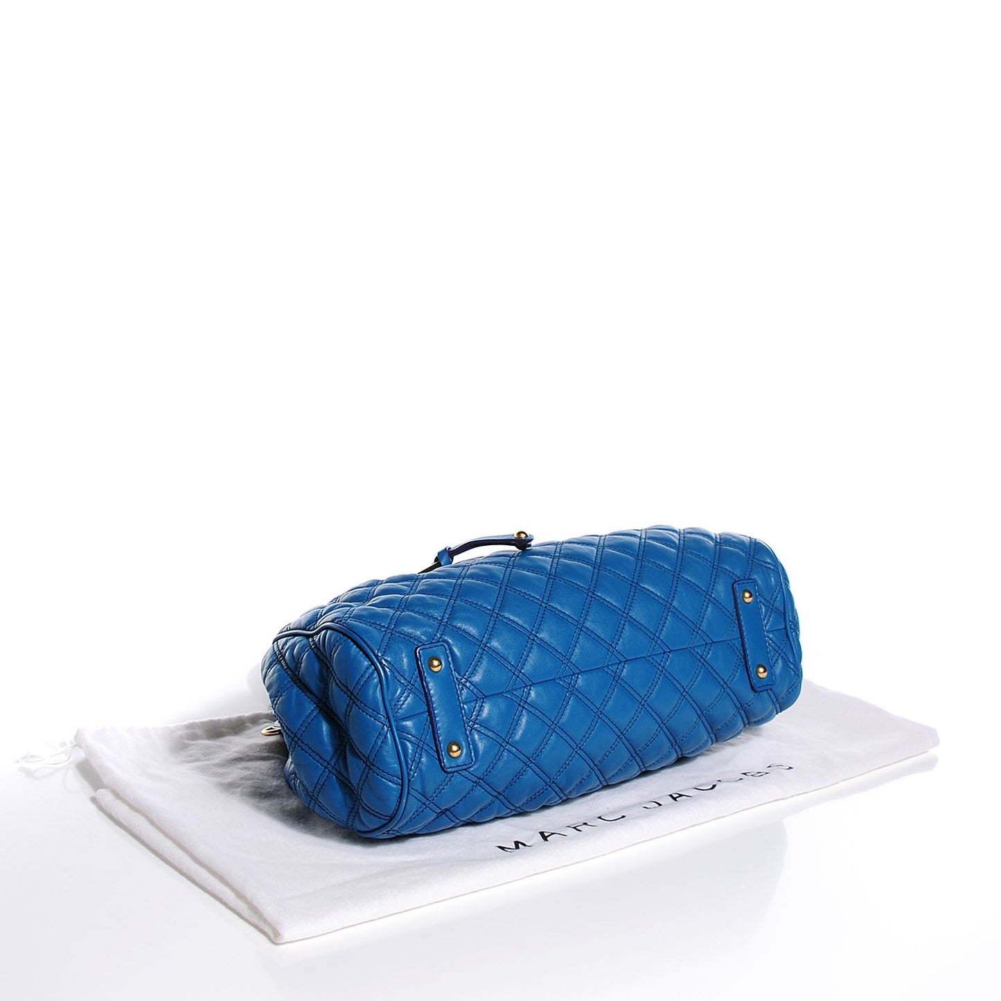 Calfskin Quilted Stam Blue