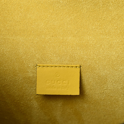 Gucci GG Supreme Monogram Crystal Bow Embroidered Medium Dionysus Shoulder Bag Yellow 8 of 10