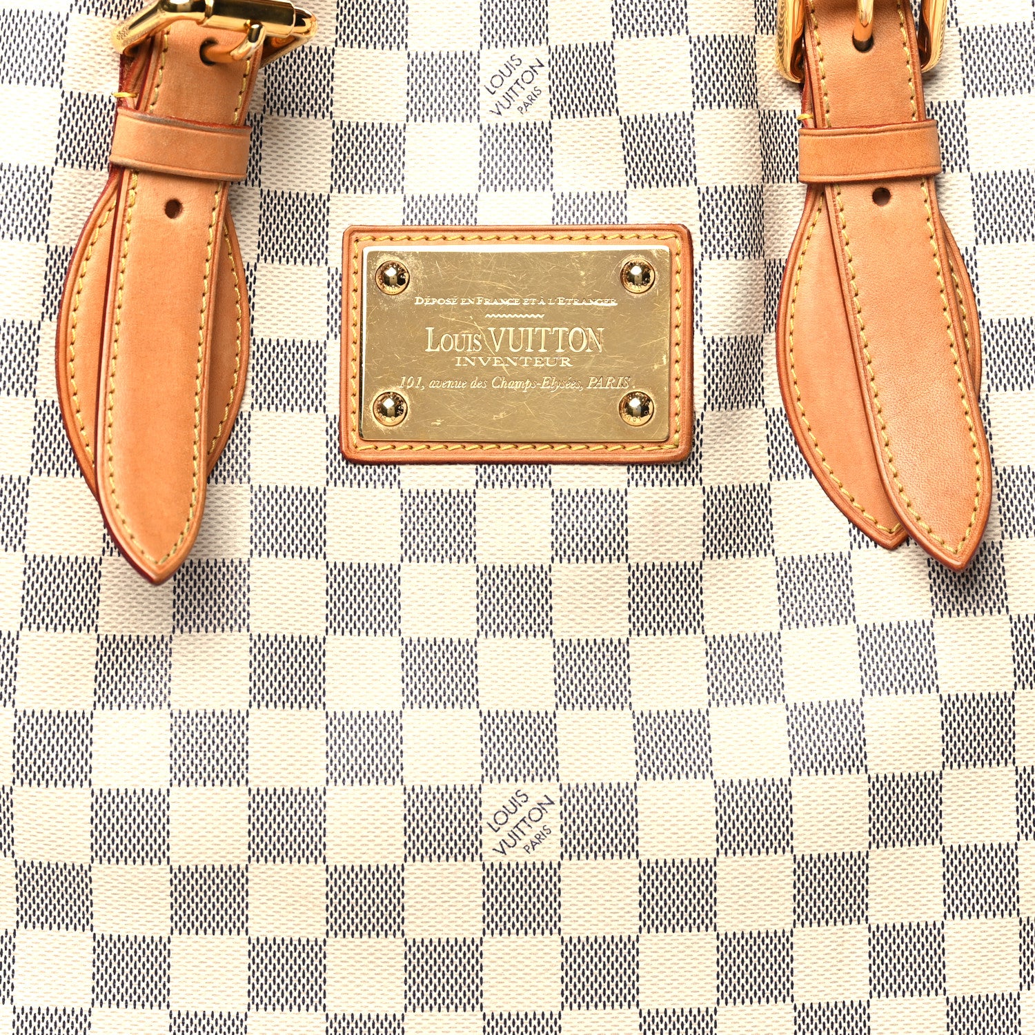 Louis Vuitton Damier Azur Hampstead MM 7 of 10