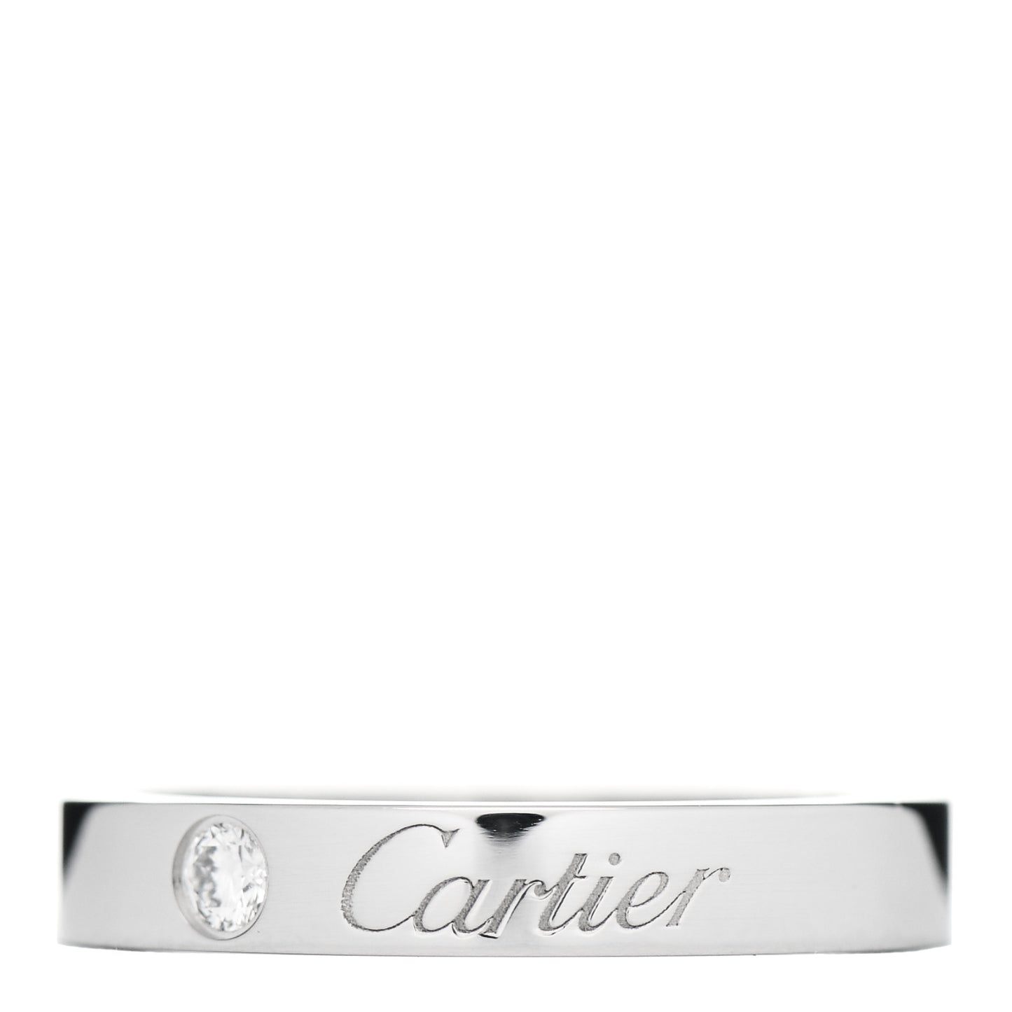Platinum Diamond 3mm C De Cartier Wedding Band 47 4