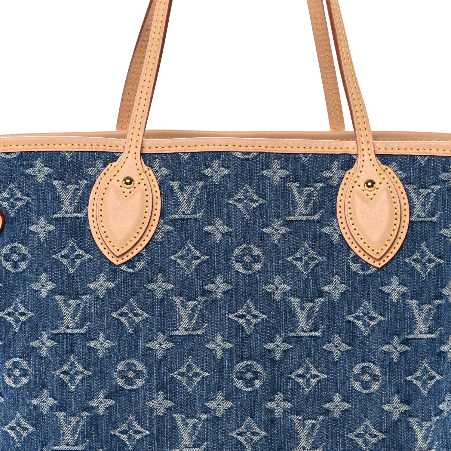 Louis Vuitton Monogram Denim Neo Neverfull MM Blue 1854586