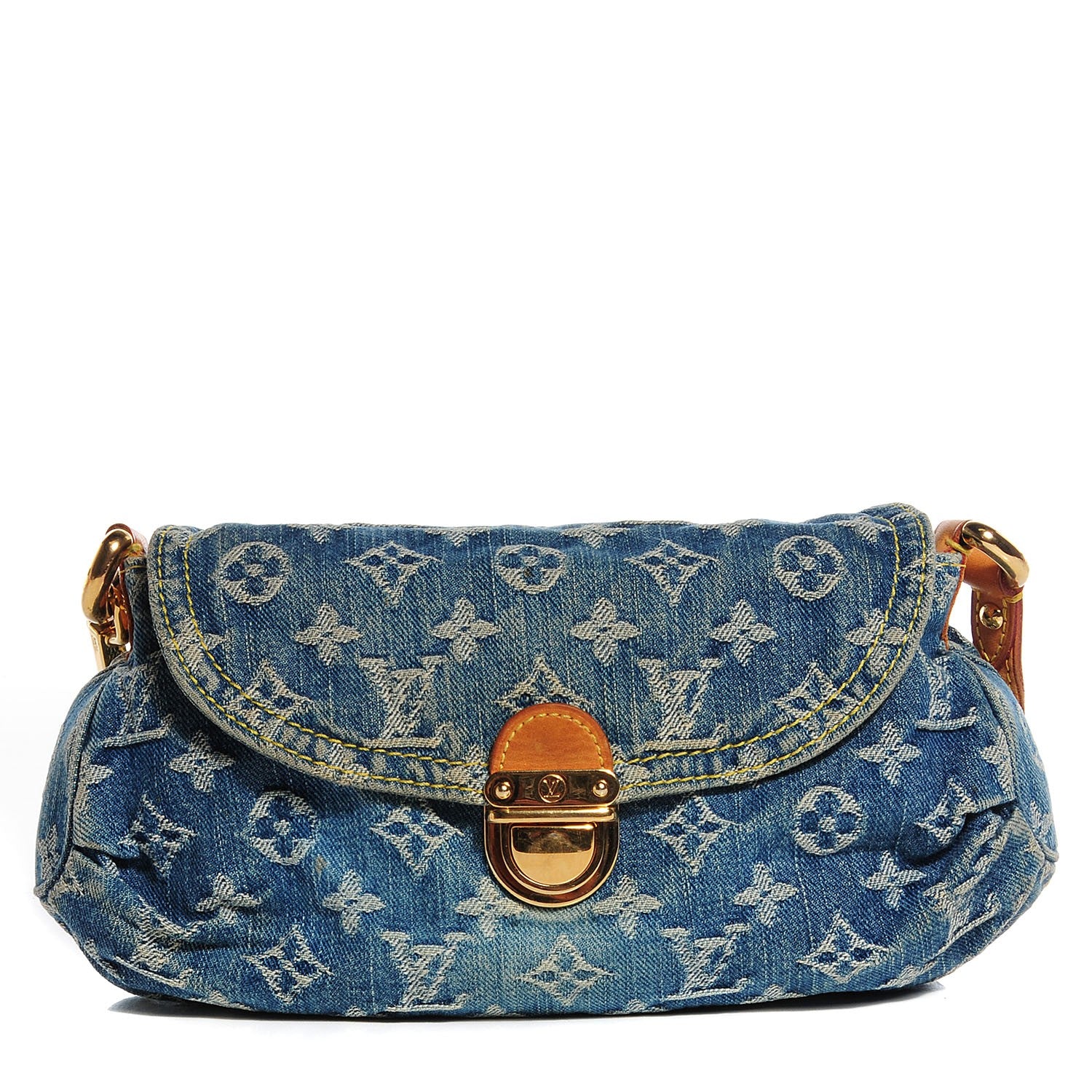Louis Vuitton Monogram Denim Mini Pleaty Blue 1 of 7