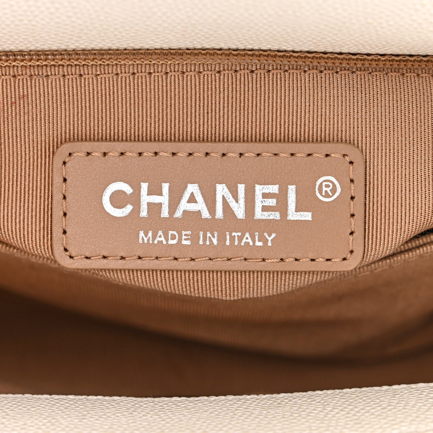 Chanel Iridescent Caviar Chevron Quilted Mini Coco Handle Flap White 6 of 12