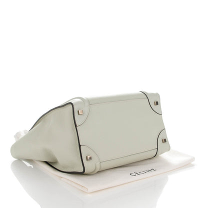 Celine Drummed Calfskin Mini Luggage Lune 4 of 7