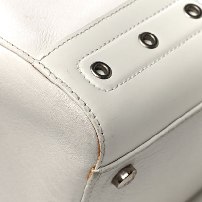 Christian Dior Grained Calfskin Street Chic Top Handle Bag White 13 of 35