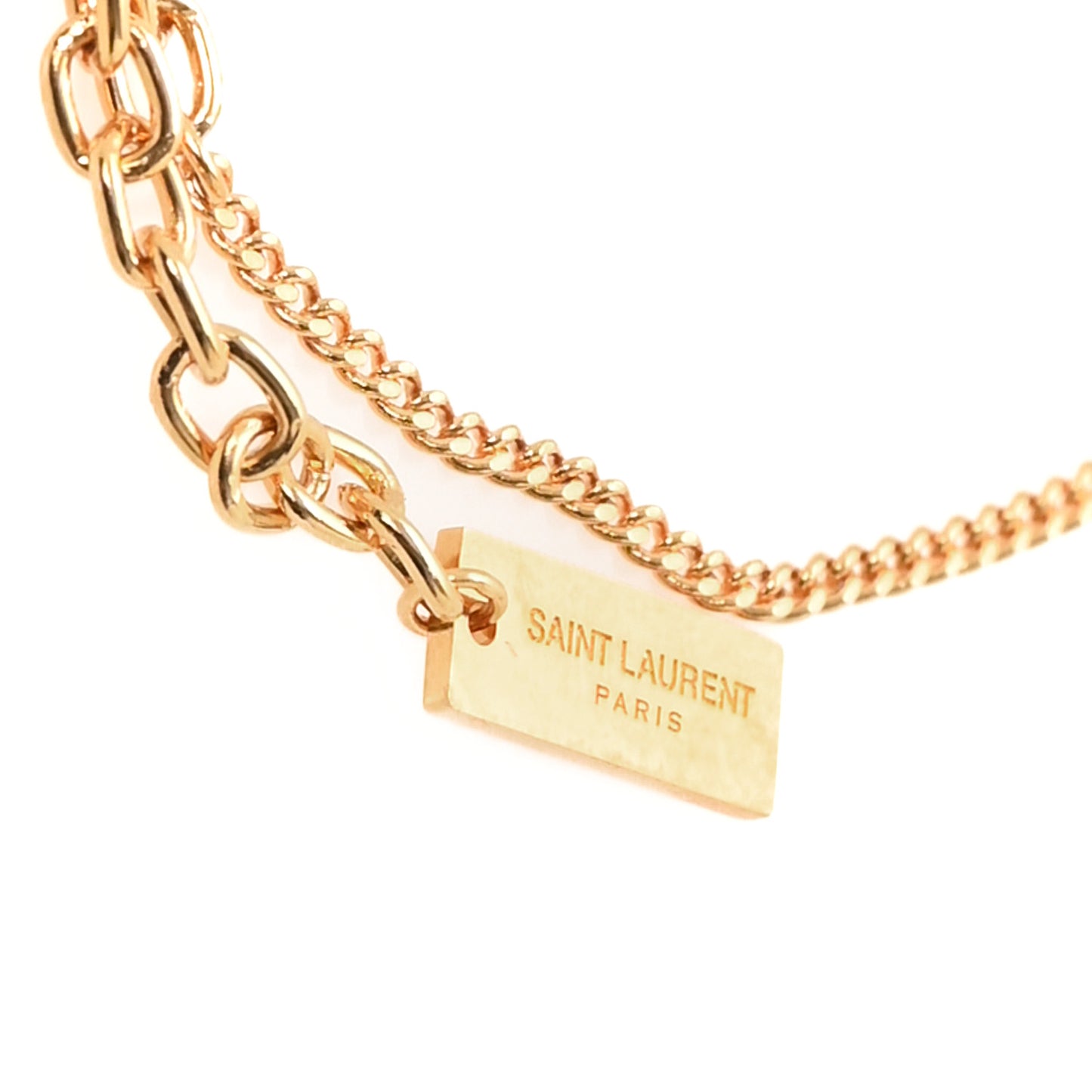 Brass Monogram Twist Bracelet Gold