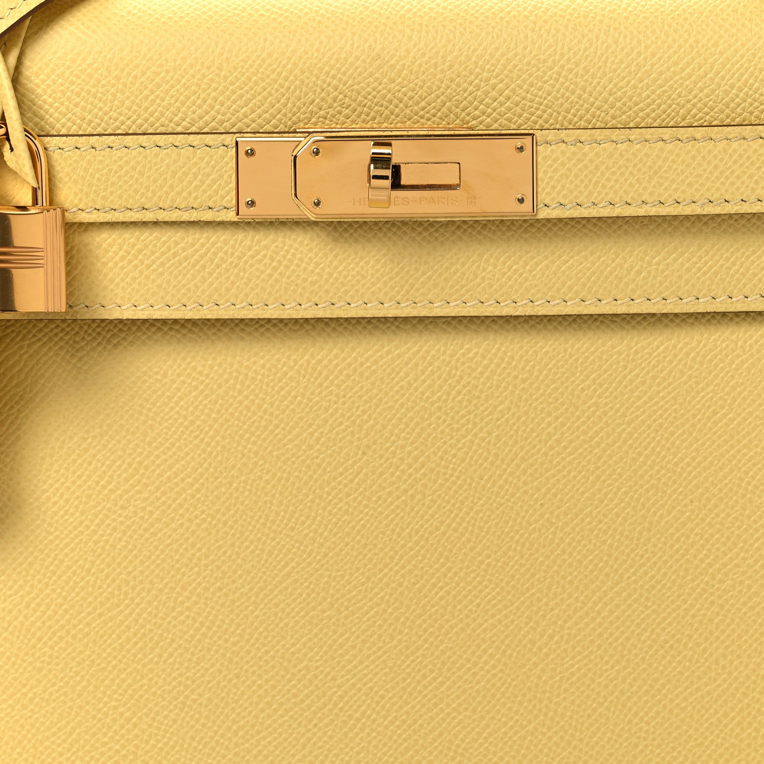 Hermes Epsom Kelly Sellier 28 Jaune Poussin 8 of 12