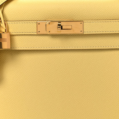 Hermes Epsom Kelly Sellier 28 Jaune Poussin 8 of 12