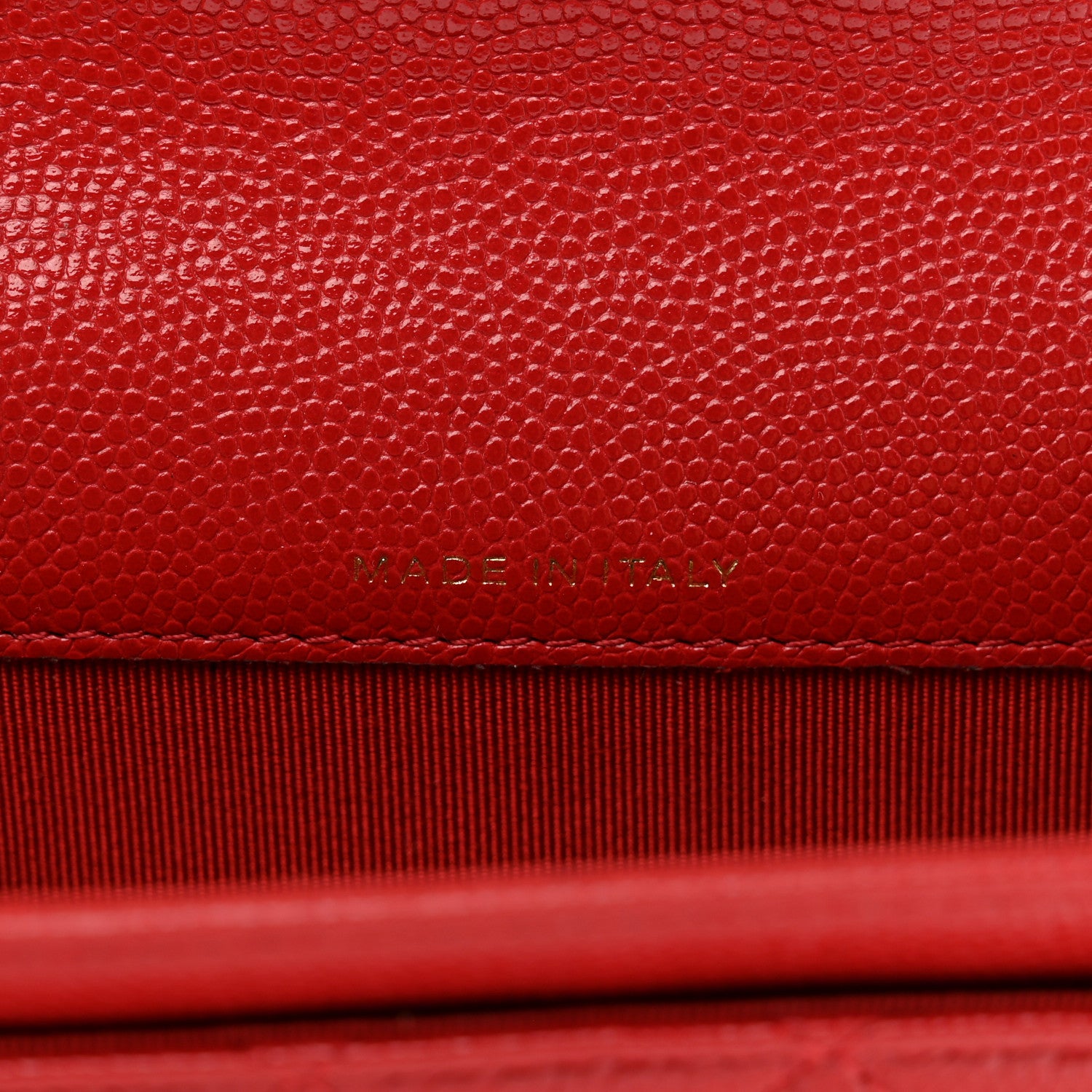 Chanel Caviar Quilted Flap Card Holder Wallet Red 6 of 8