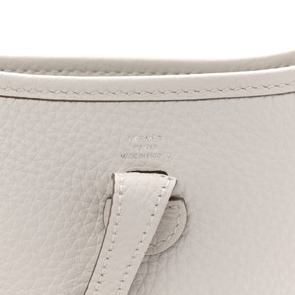 Hermes Taurillon Clemence Evelyne TPM Gris Pale 6 of 10