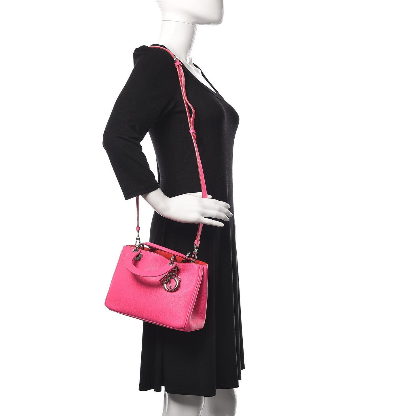 Bullcalf Small Diorissimo Tote Coquelicot