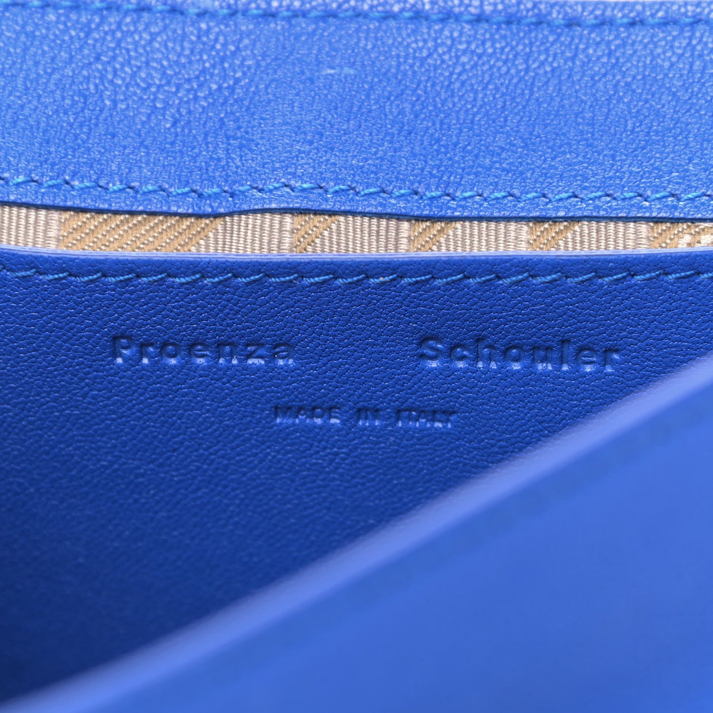 Lambskin PS1 Mini Pouch Messenger Blue