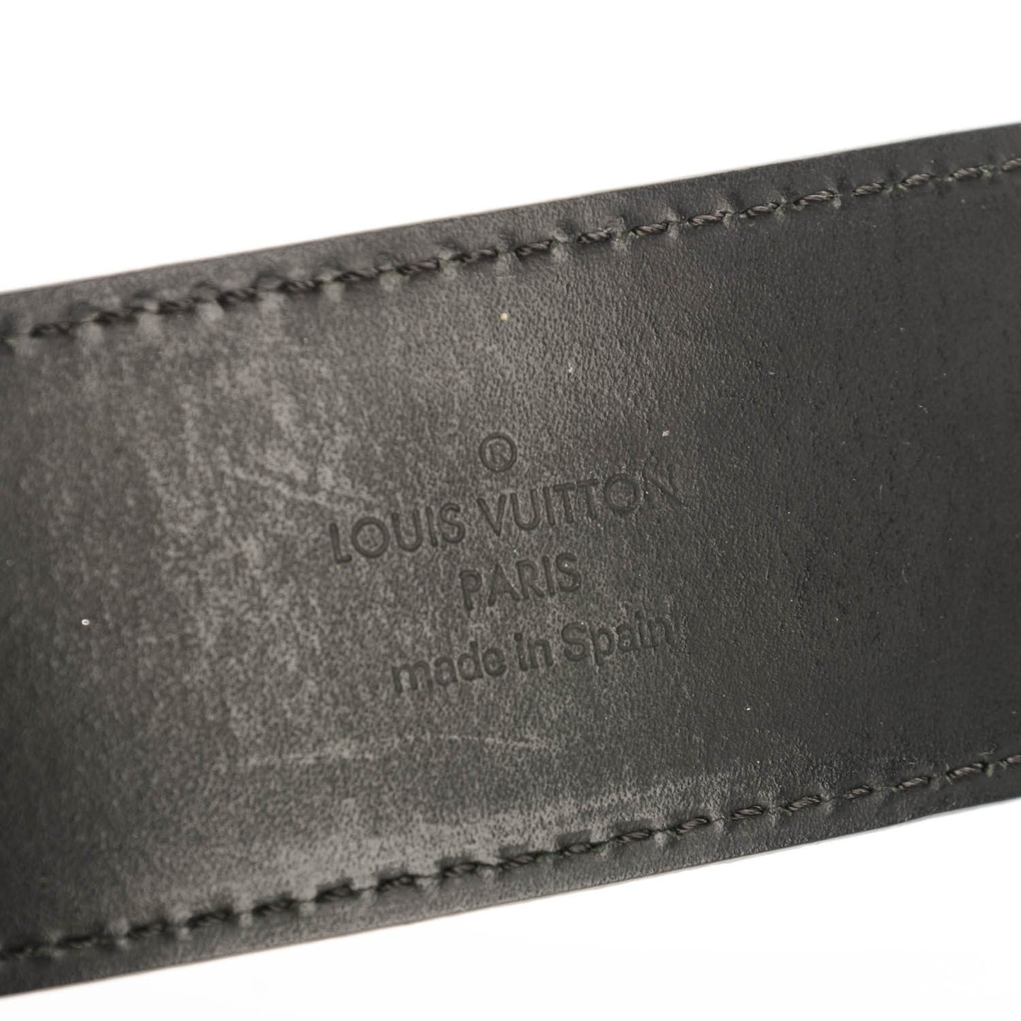 Damier Graphite 40mm LV Initiales Belt 100 40