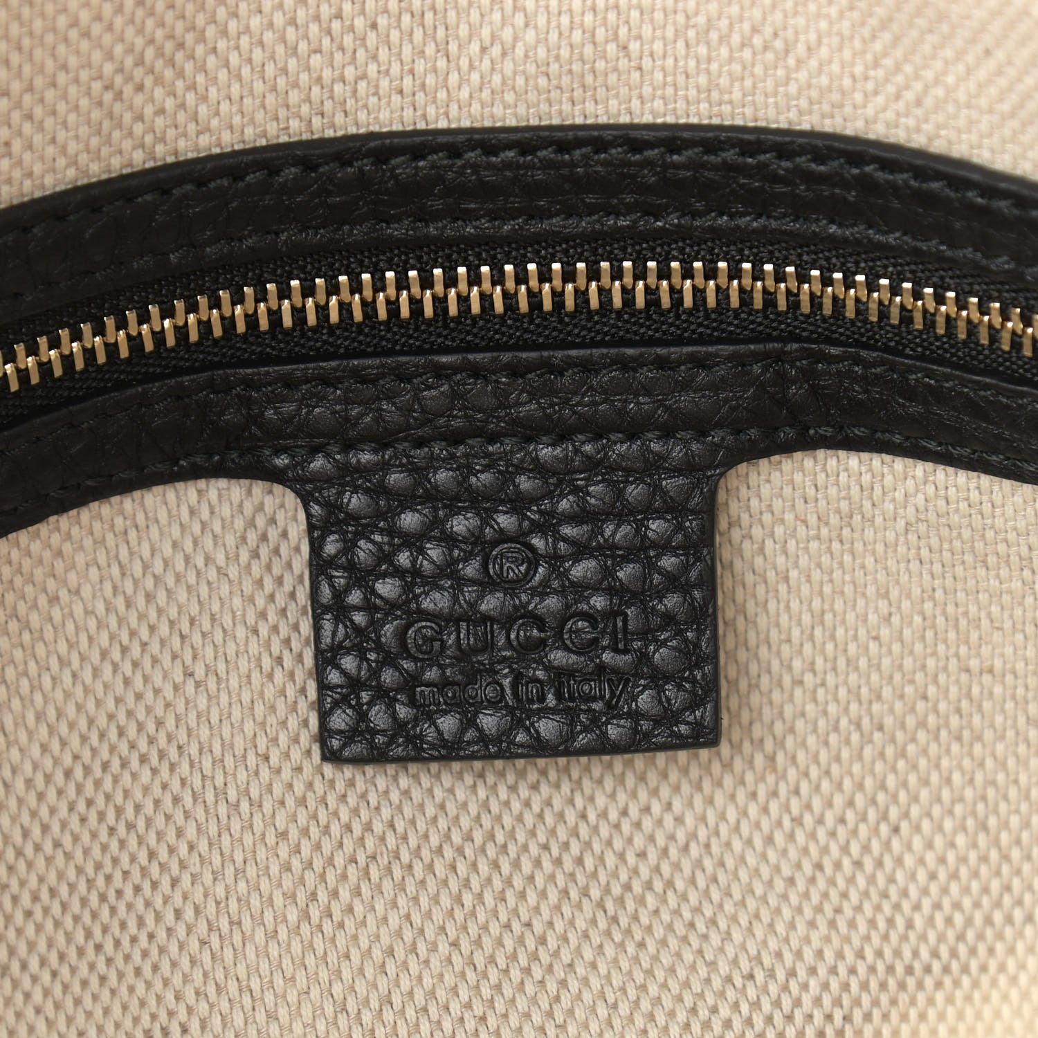 Gucci Pebbled Calfskin Medium Soho Bowler Black 6 of 9