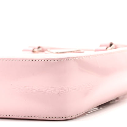 Prada Spazzolato Triangle Small Double Handle Crossbody Tote Alabastro 9 of 9