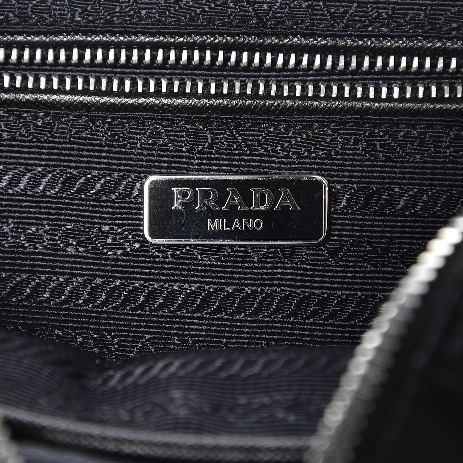 Prada Nylon Tessuto Impuntu Quilted Bandoliera Crossbody Bag Black 6 of 7
