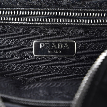 Prada Nylon Tessuto Impuntu Quilted Bandoliera Crossbody Bag Black 6 of 7