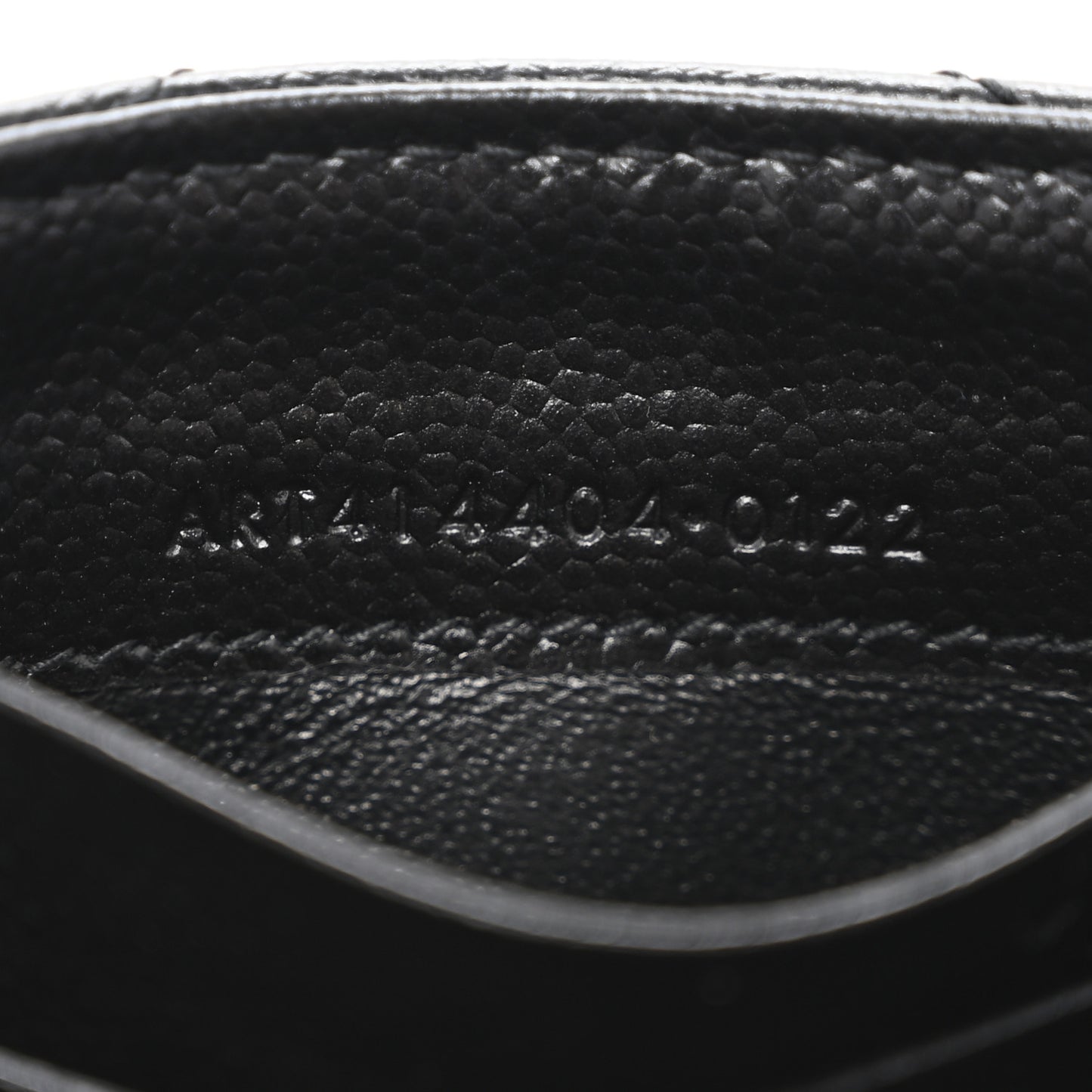 Grain De Poudre Matelasse Chevron Small Monogram Envelope Wallet Black