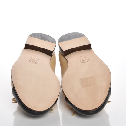 Chanel Lambskin Cap Toe Ballerina Flats 37 Beige Black 5 of 9