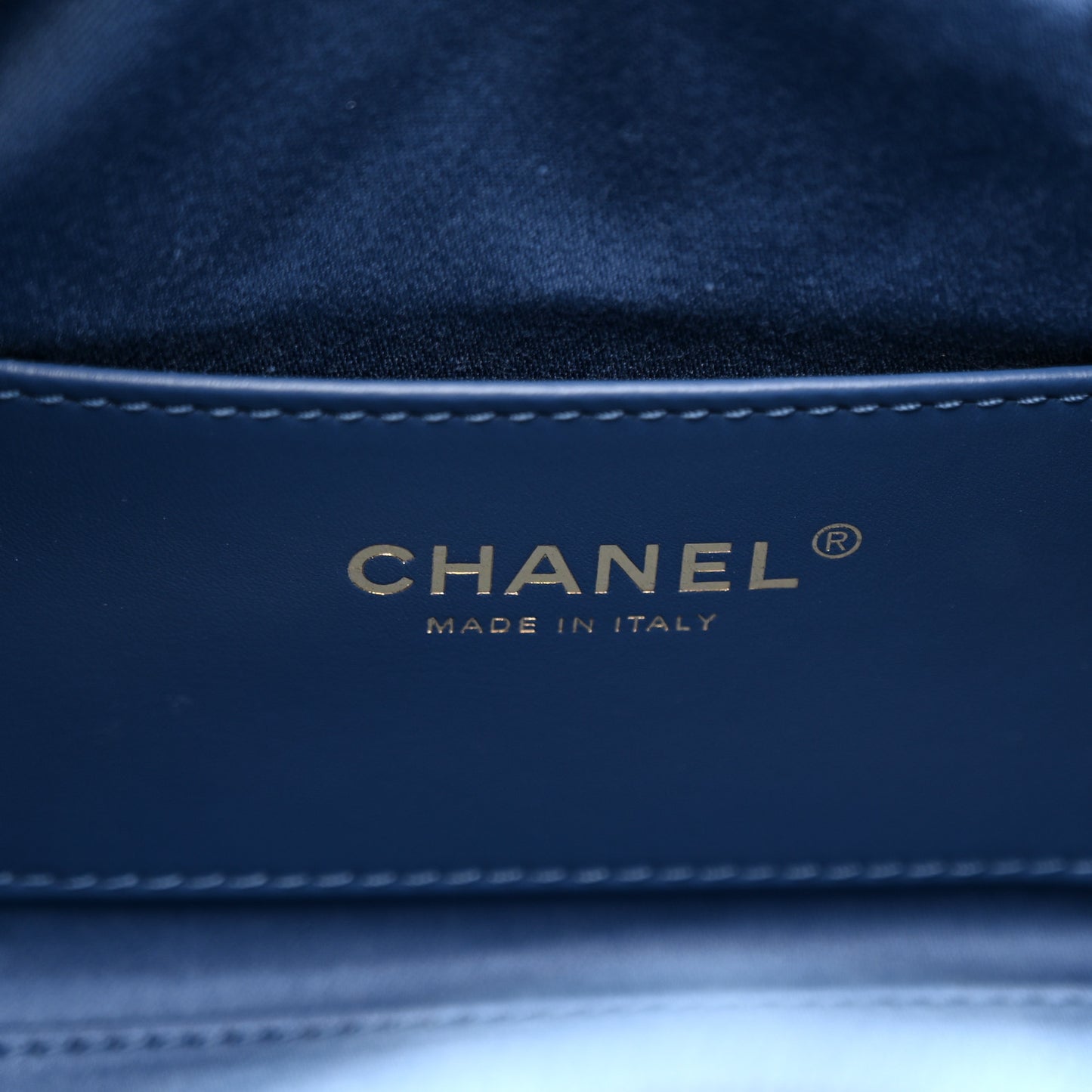 Washed Denim Quilted Mini Chanel 25 Handbag Blue
